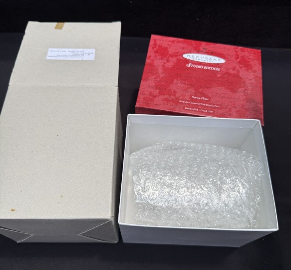 Hallmark Keepsake Studio Edition Snowy Plaza Ornament 1999 MIB 2 Boxes!